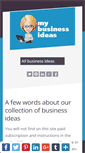 Mobile Screenshot of mybusinessideas.info