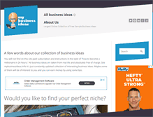 Tablet Screenshot of mybusinessideas.info